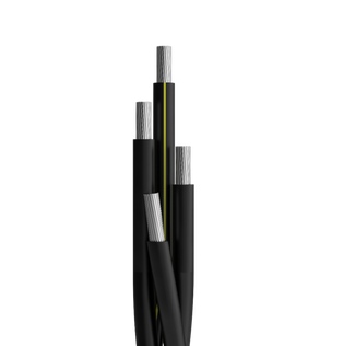 URD Quadruplex UL Type USE-2, 1350 Aluminum Conductors, 90°C Dry or Wet, Rated 600 V