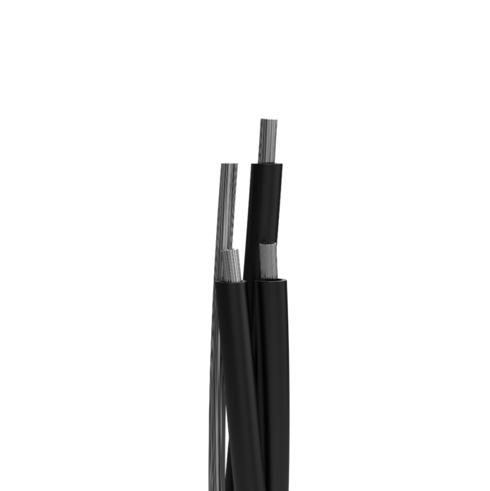 Service Drop Quadruplex, AAC Messenger, 1350 Aluminum Conductors, 90°C Dry or Wet, Rated 600 V - Main Image